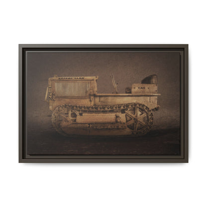 Vintage CAT 10 'TEN' Crawler | Framed Wall Art on Stretched Canvas