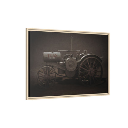 Vintage International Titan 10-20 Tractor | Framed Wall Art on Stretched Canvas