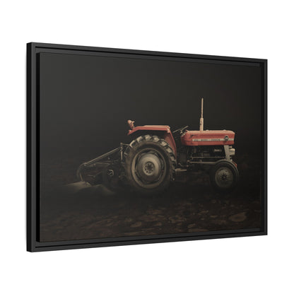Vintage Massey 135 with Plow Photo Wall Art on Canvas