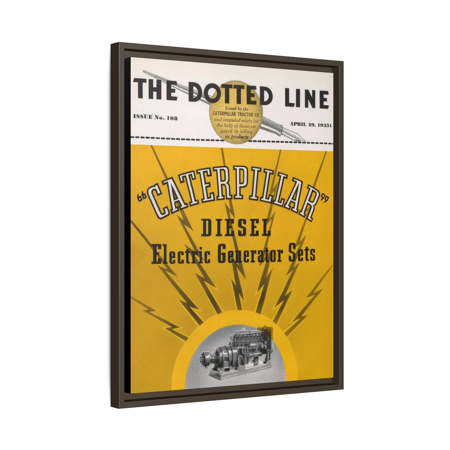 Electric Diesel Generator Sets | Matte Canvas Framed Wall Art