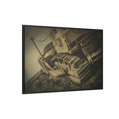 D7E Pushing Incline  | Photo Art on Framed Canvas