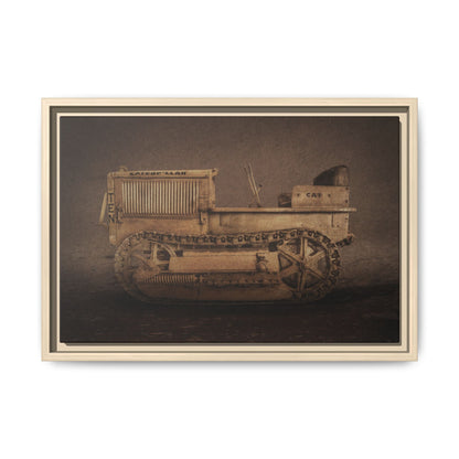 Vintage CAT 10 'TEN' Crawler | Framed Wall Art on Stretched Canvas