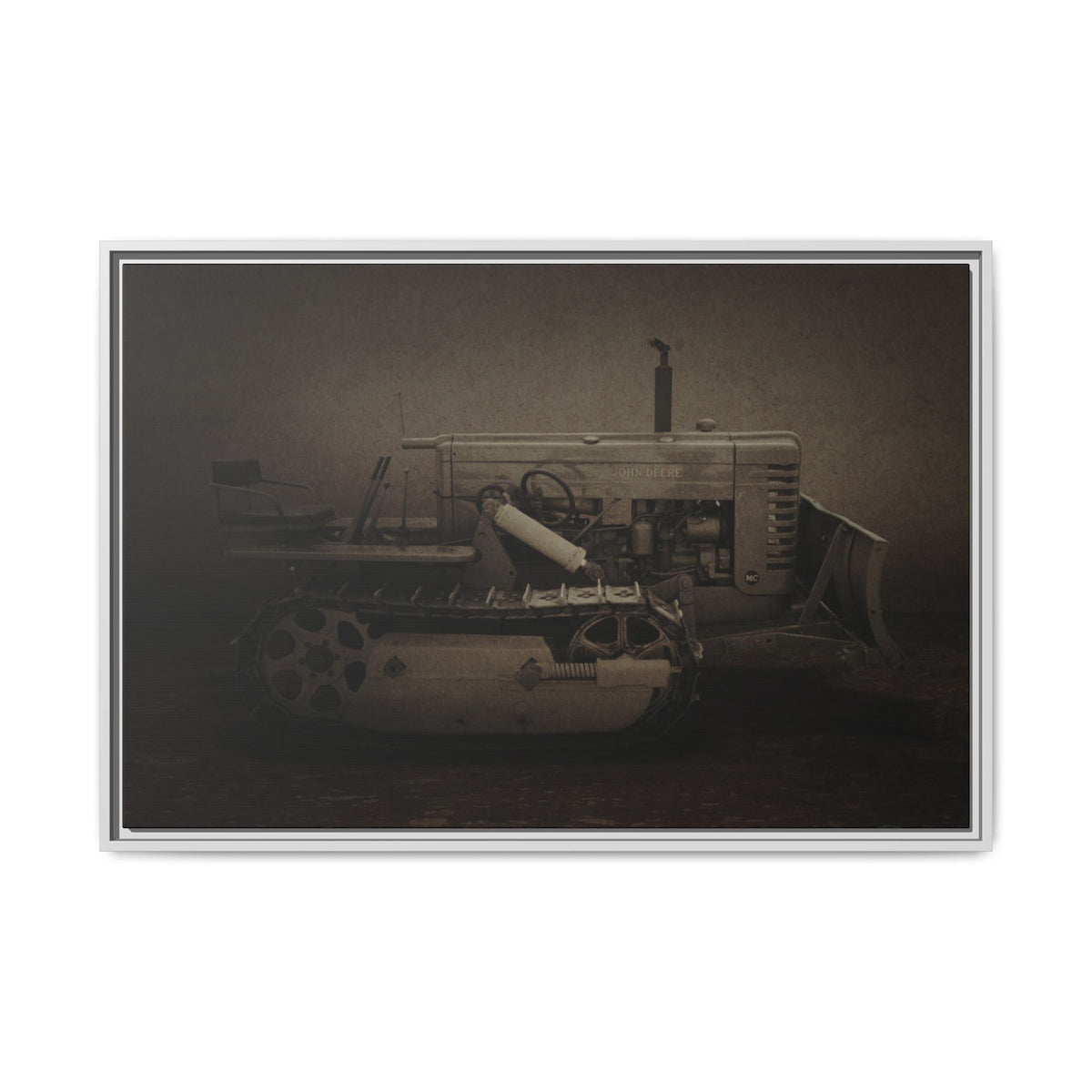 Vintage John Deere MC | Framed Wall Art on Stretched Canvas