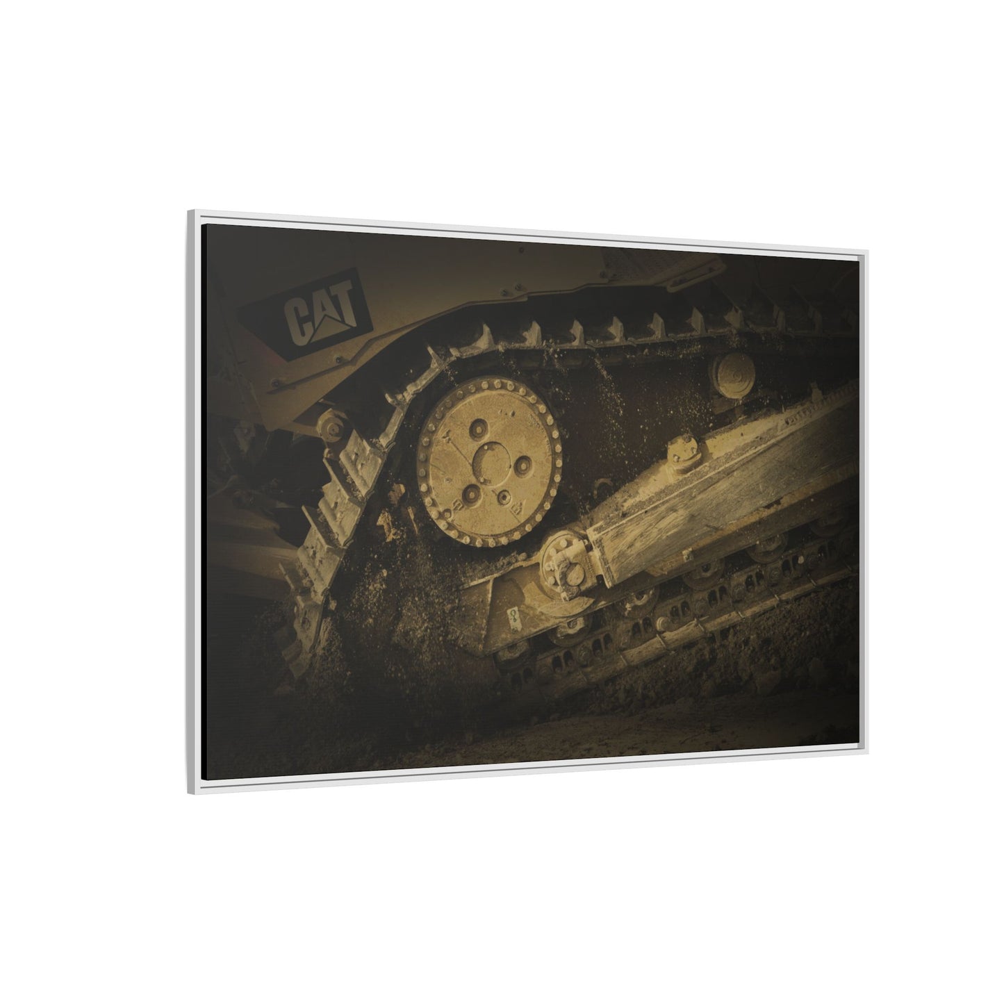 Dozer Track Detail | Photo Art on Framed Canvas