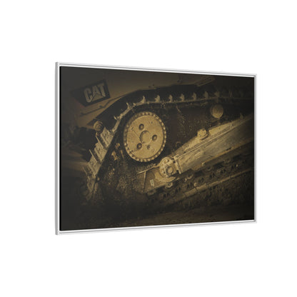 Dozer Track Detail | Photo Art on Framed Canvas