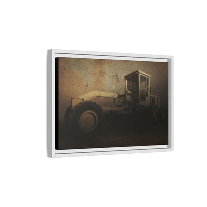 Classic 120G Motorgrader Action| Framed Wall Art on Canvas