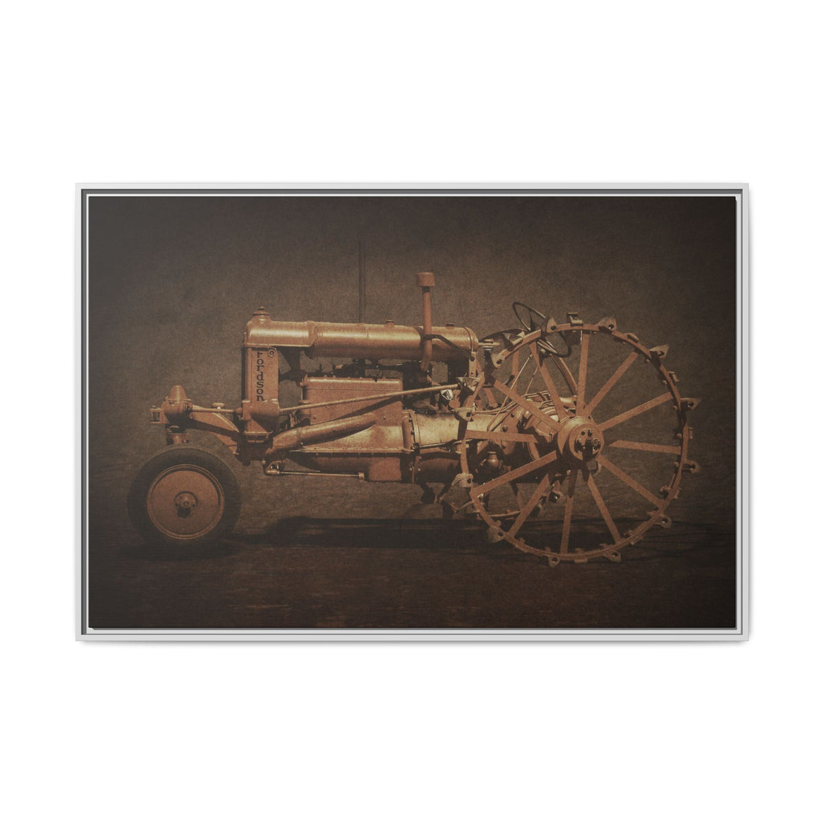 Vintage Ford Fordson Steel Wheel | Wall Art on Framed Canvas