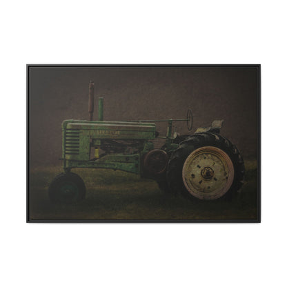 Vintage Weathered John Deere Model G | Framed Wall Art on Stretched Canvas