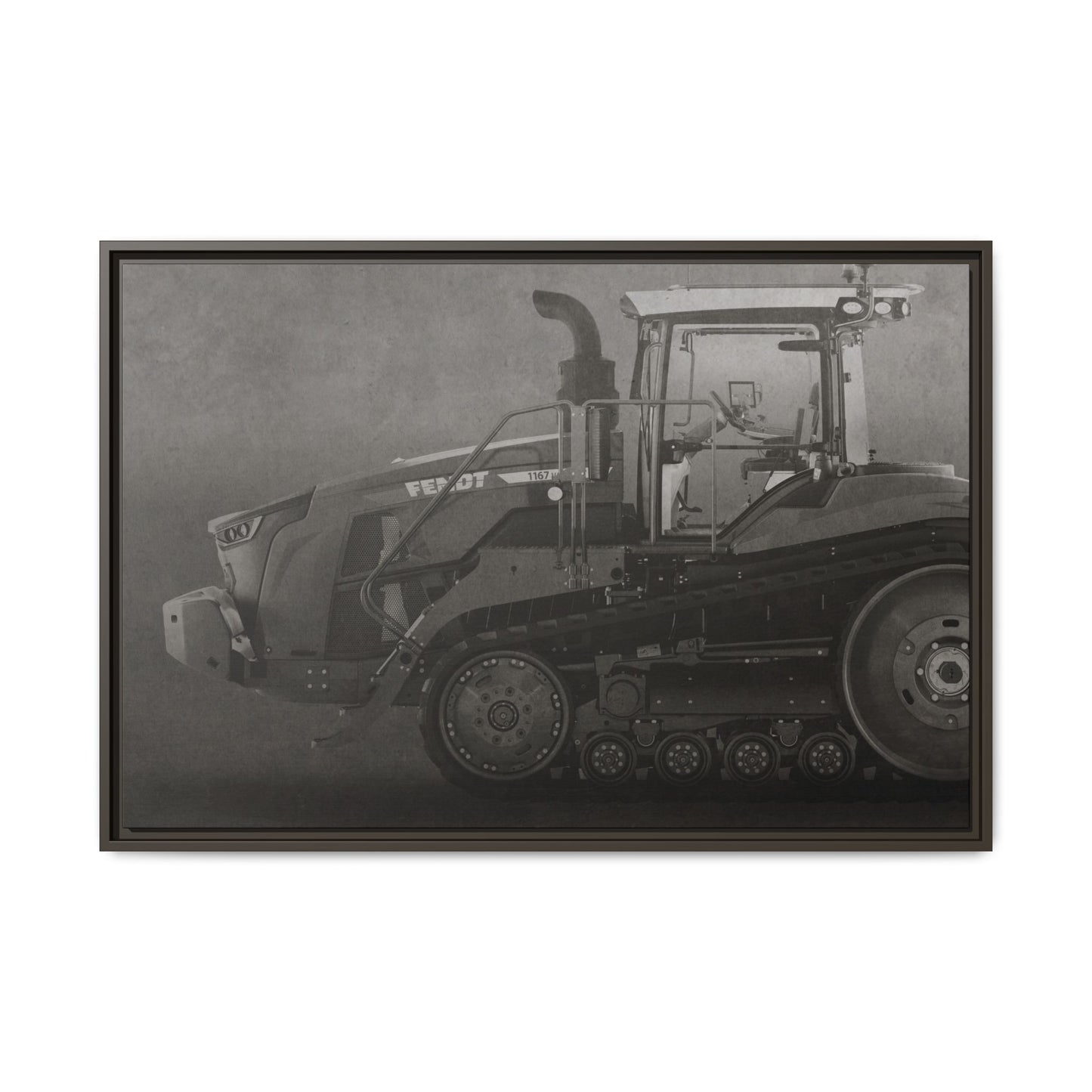 Fendt 110 Track Side View | Framed Photo Wall Art on Canvas