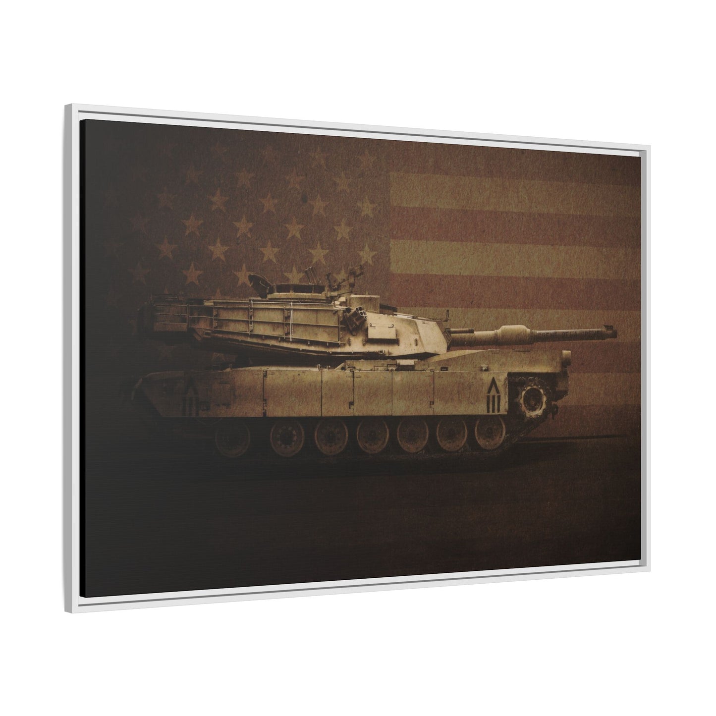 Abrams M1 Tank | Framed Wall Art on Stretched Canvas