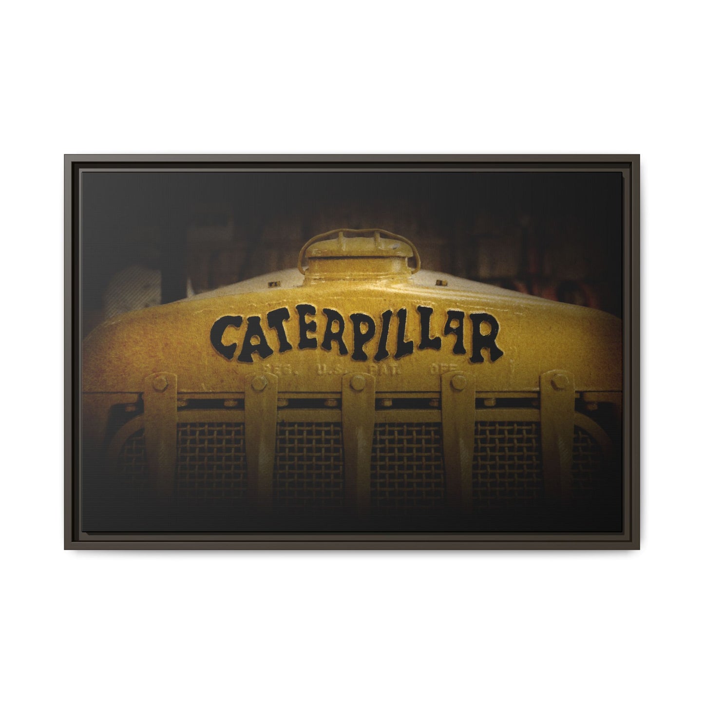 Copy of Caterpillar Crawler 1925 D2 Grill Photo Wall Art on Framed Canvas