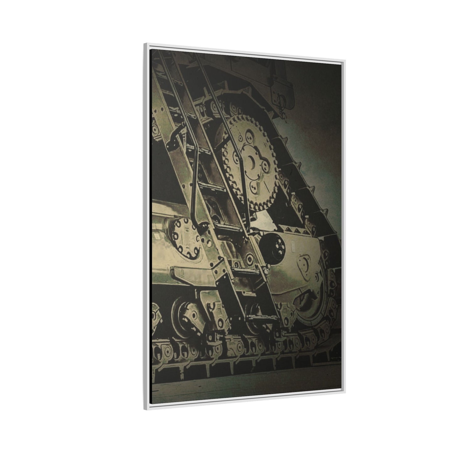 D11 Track Action | Triptych | Right Panel | Framed