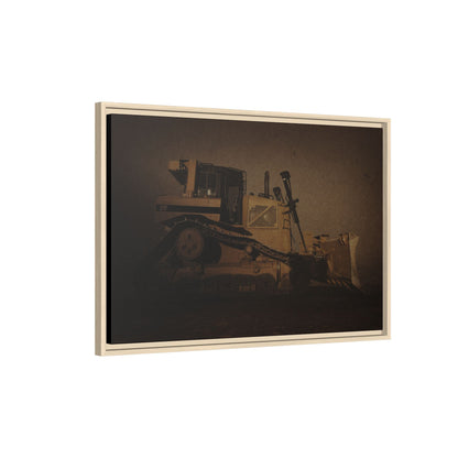 D8 Classic 90's Dozer | Framed Wall Art on Stretched Canvas