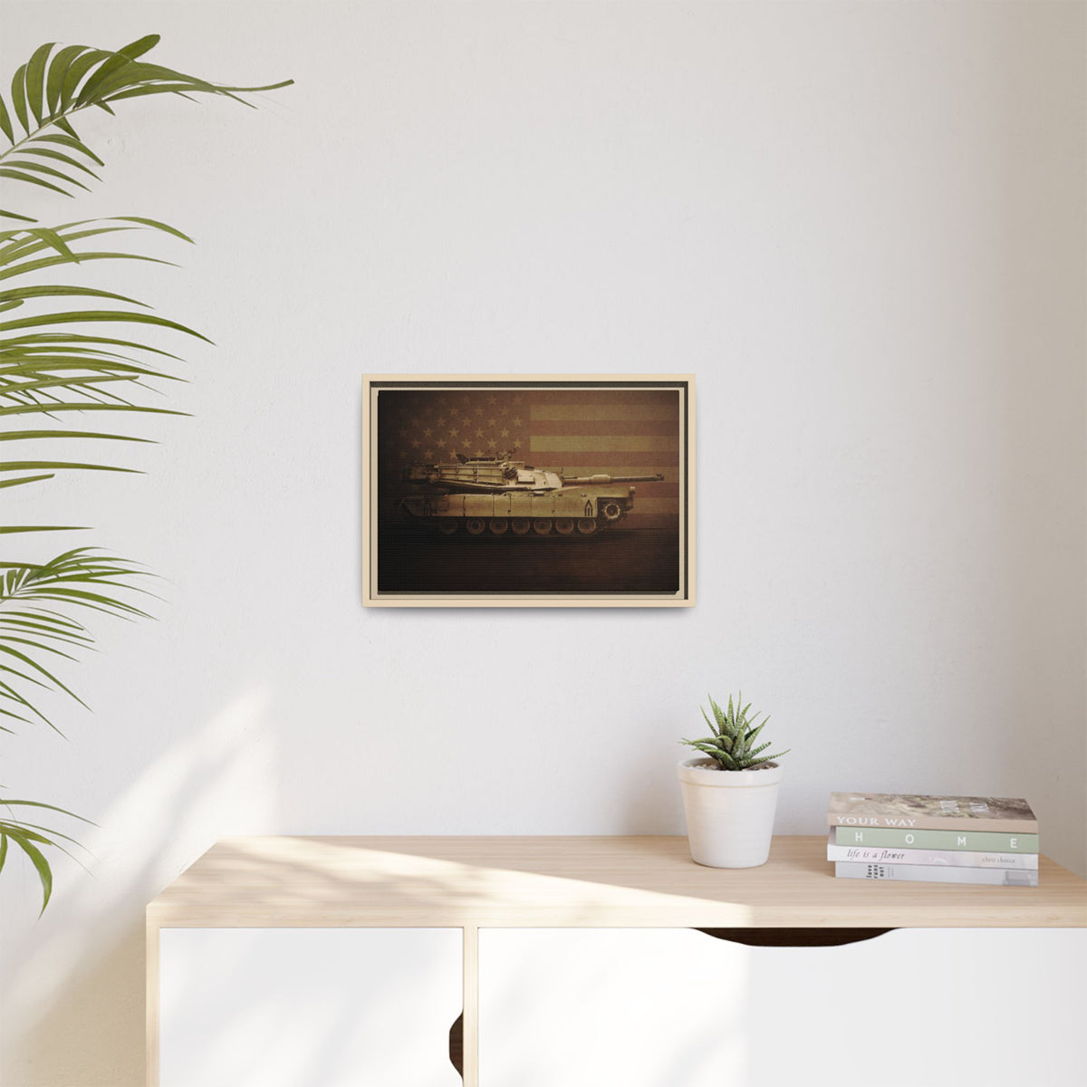 Abrams M1 Tank | Framed Wall Art on Stretched Canvas