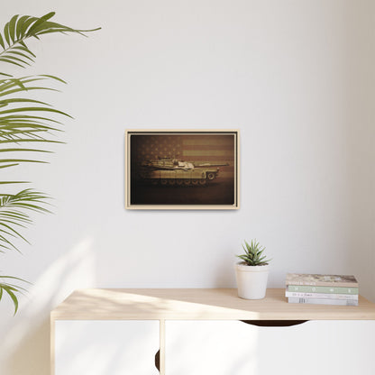 Abrams M1 Tank | Framed Wall Art on Stretched Canvas