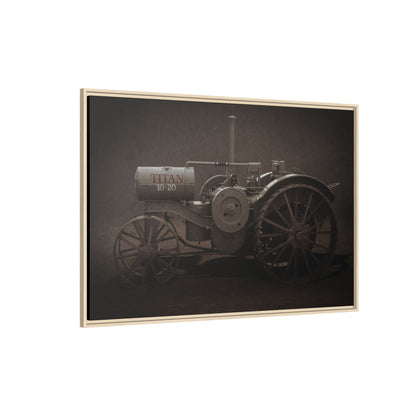 Vintage International Titan 10-20 Tractor | Framed Wall Art on Stretched Canvas