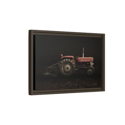 Vintage Massey 135 with Plow Photo Wall Art on Canvas