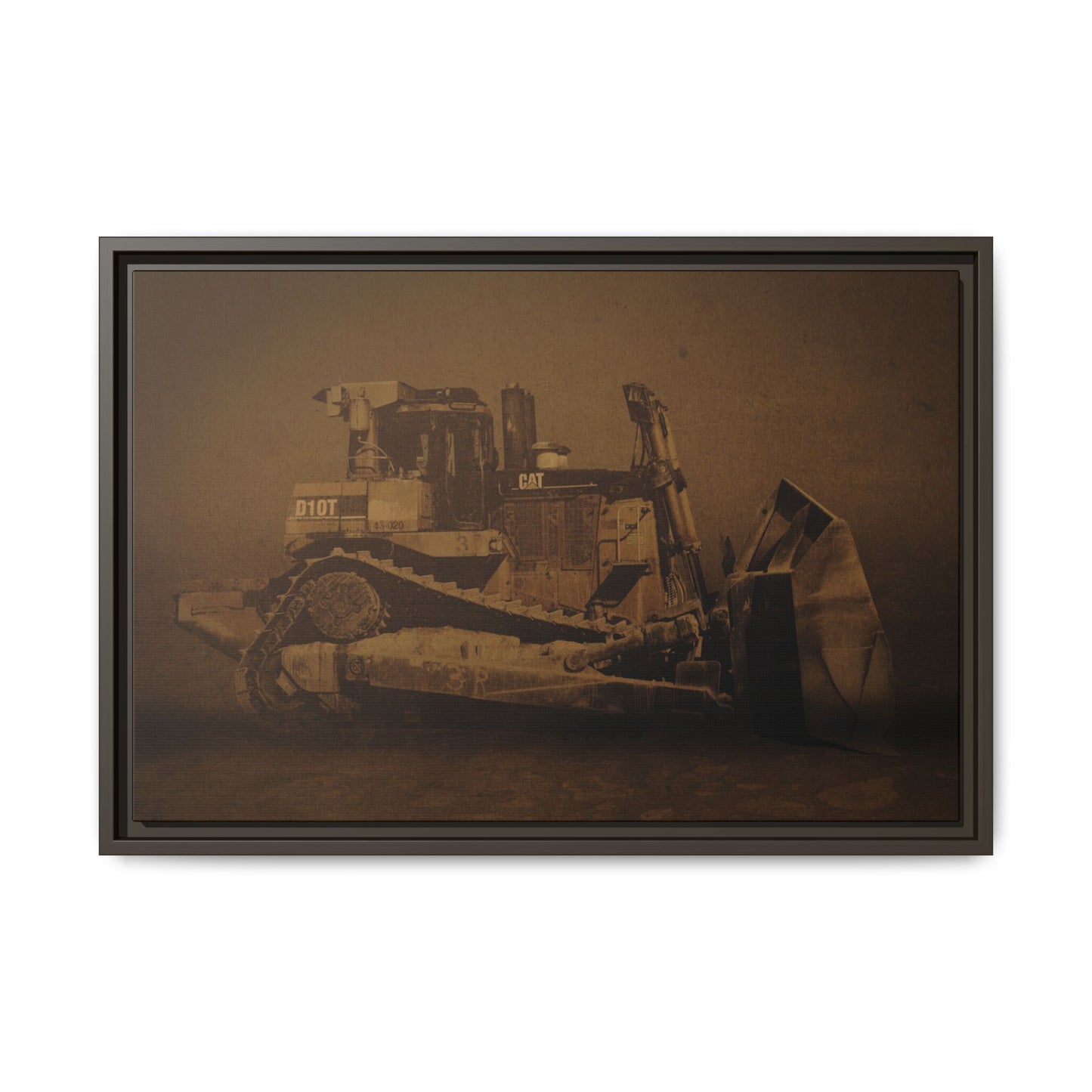 Classic Crawler D10T Photo Wall Art on Canvas