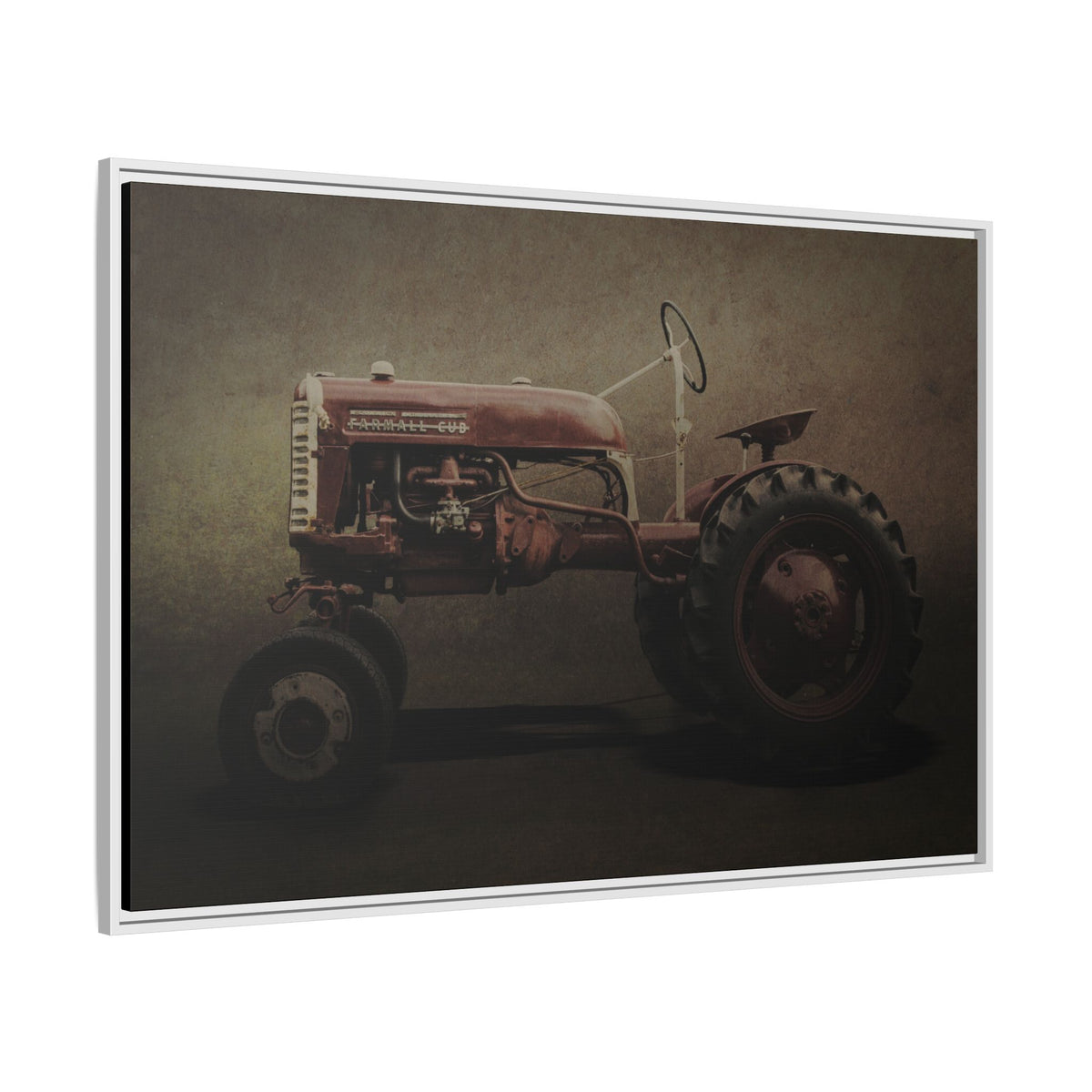 Vintage Farmall Cub Tractor | Framed Wall Art on Stretched Canvas