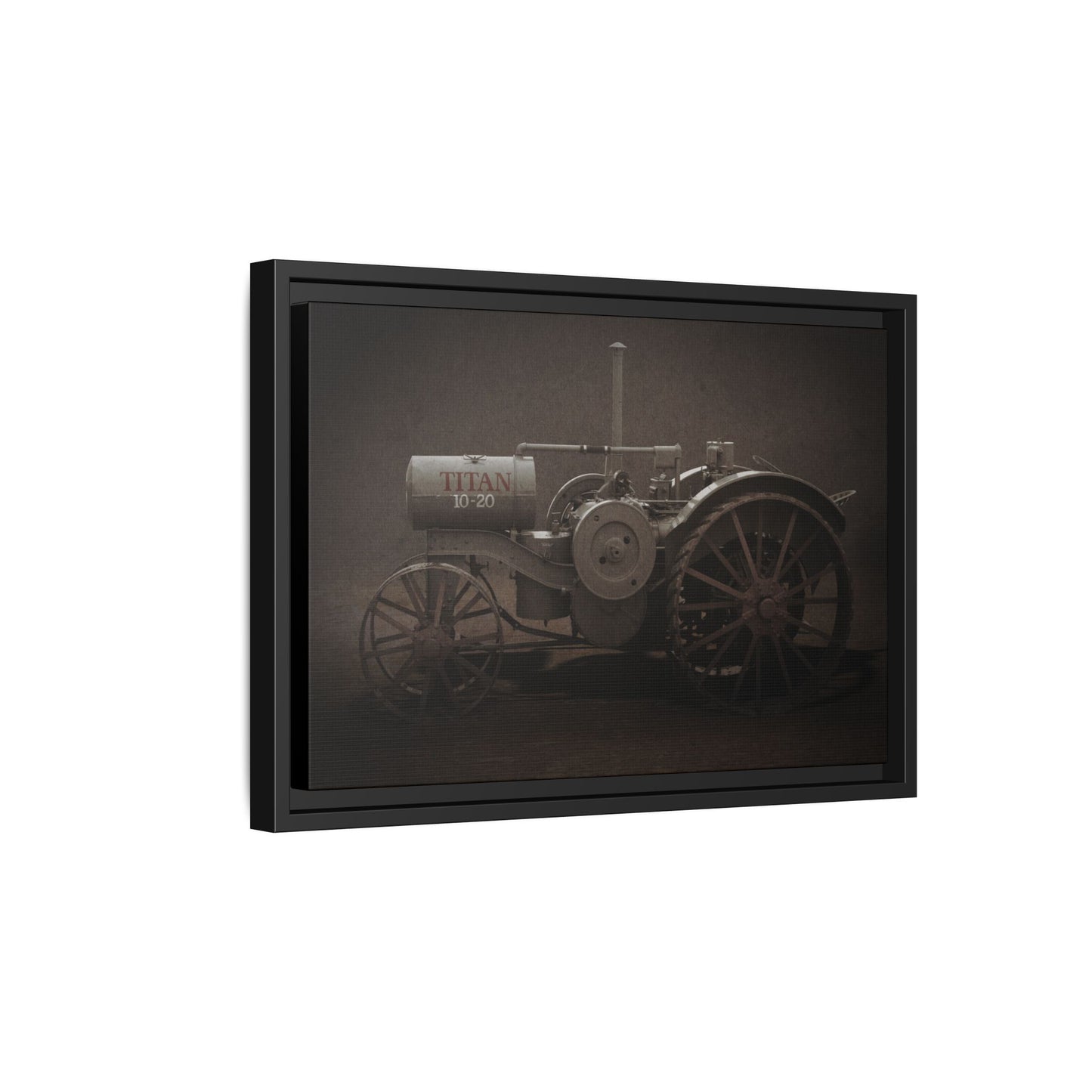 Vintage International Titan 10-20 Tractor | Framed Wall Art on Stretched Canvas