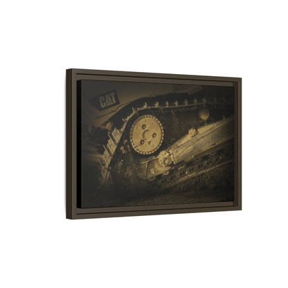 Dozer Track Detail | Photo Art on Framed Canvas