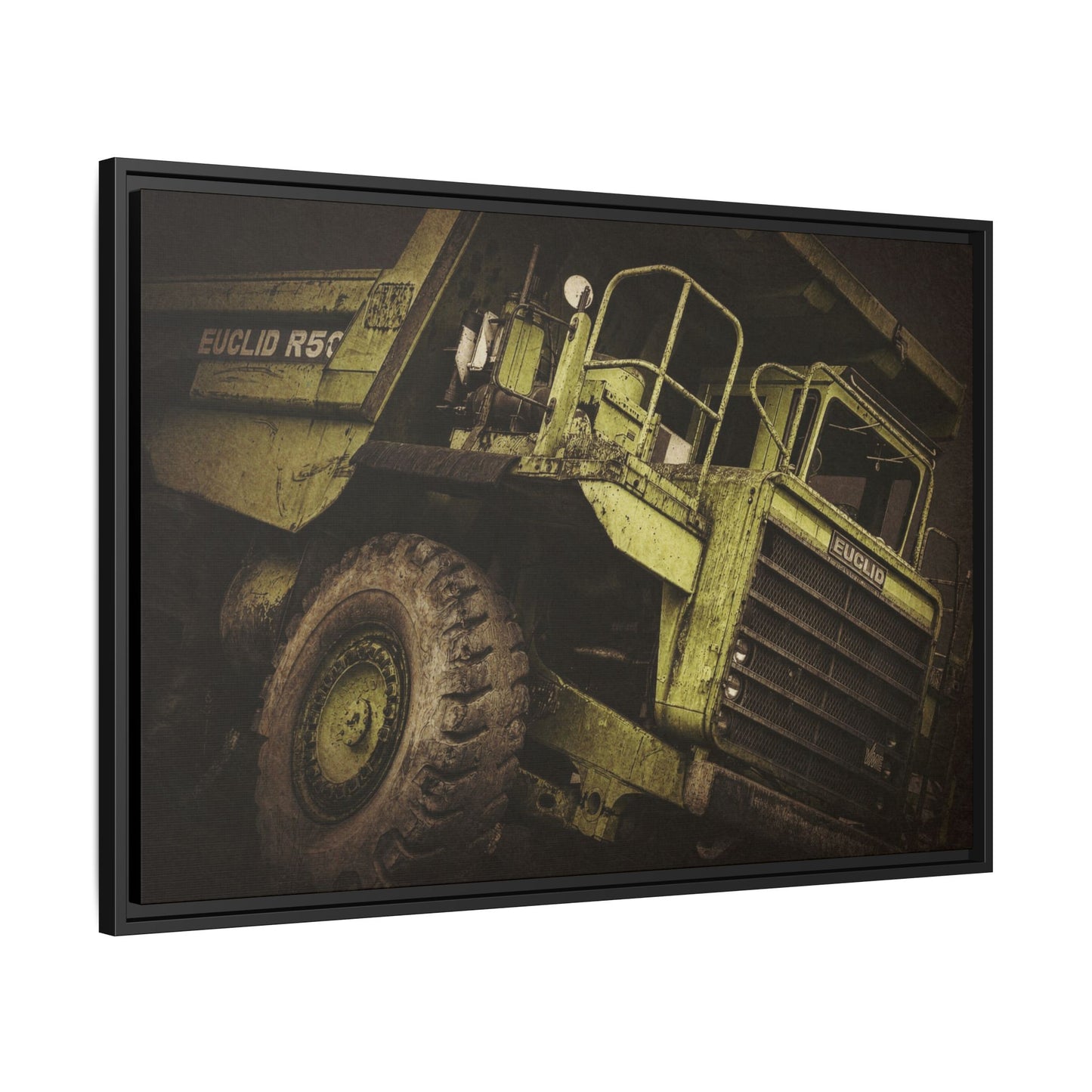 Classic Euclid Hauler Action | Framed Wall Art on Stretched Canvas