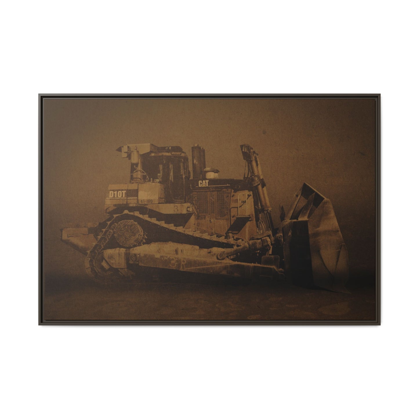 Classic Crawler D10T Photo Wall Art on Canvas