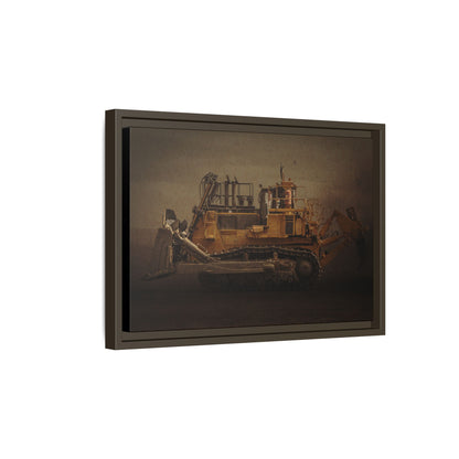 Big Komatsu Dozer | Framed Wall Art on Stretched Canvas
