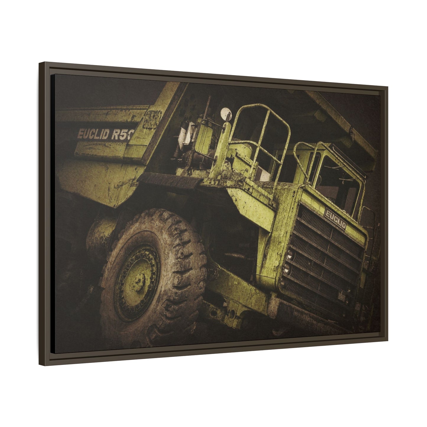 Classic Euclid Hauler Action | Framed Wall Art on Stretched Canvas