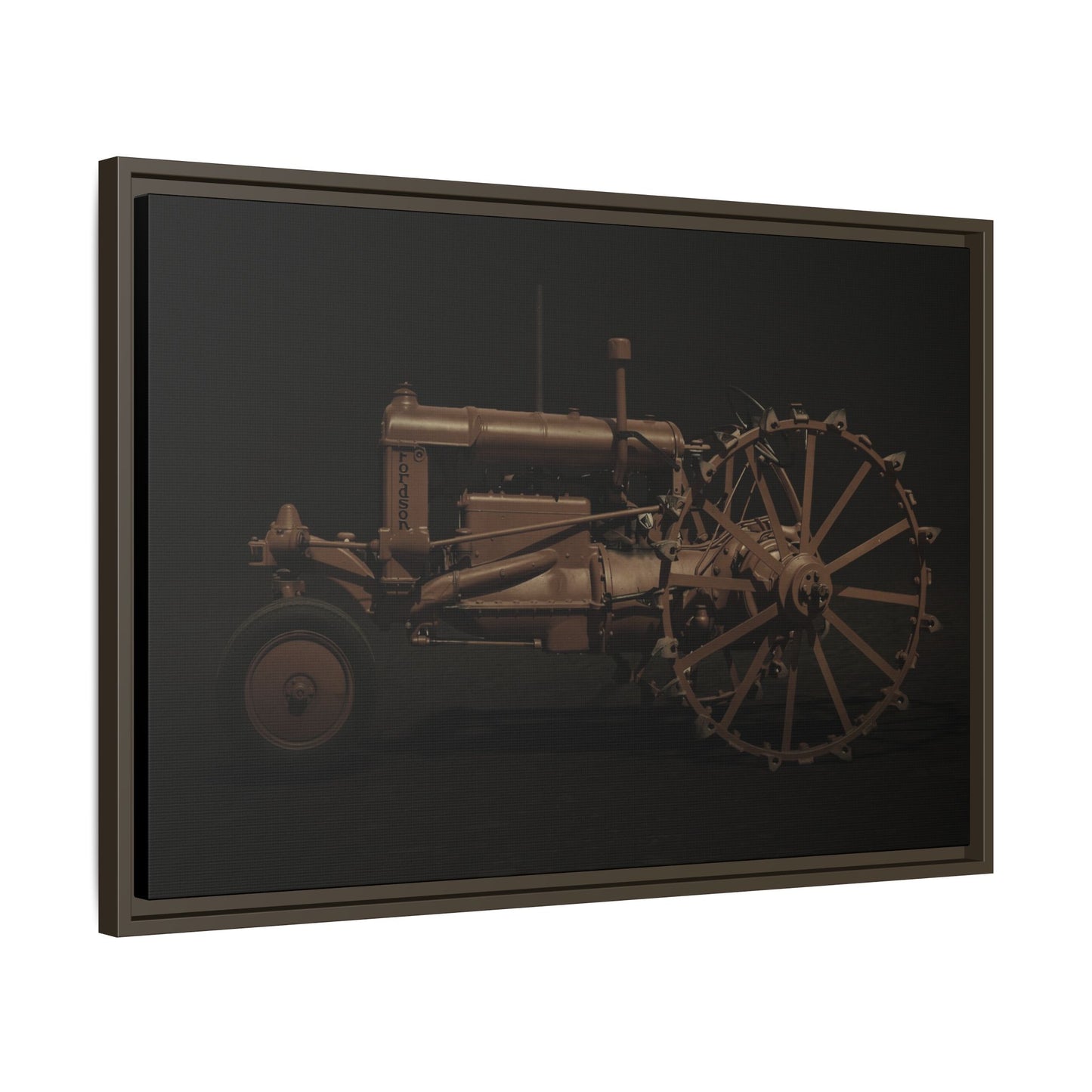 Vintage Ford Fordson Steel Wheel Photo Wall Art on Framed Canvas
