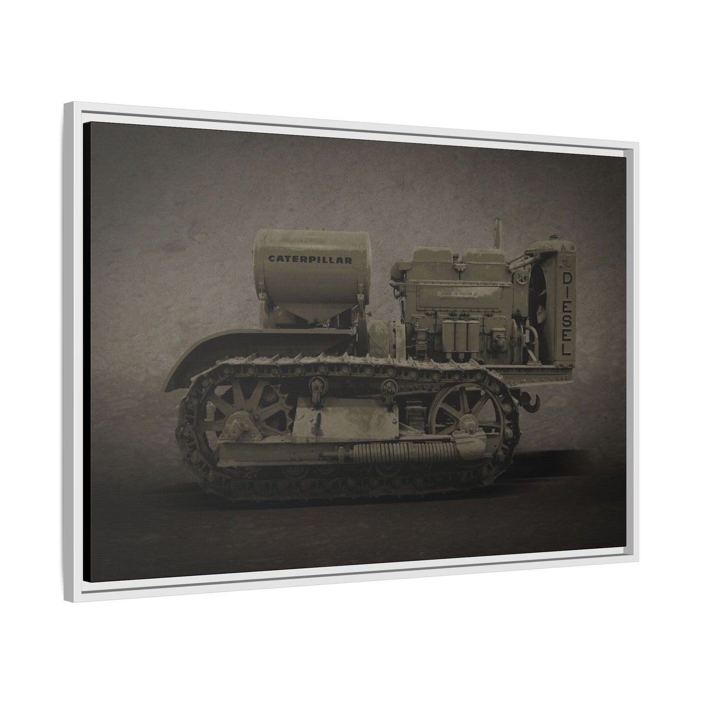 Vintage 60 'Diesel' Crawler | Framed Photo Wall Art on Canvas