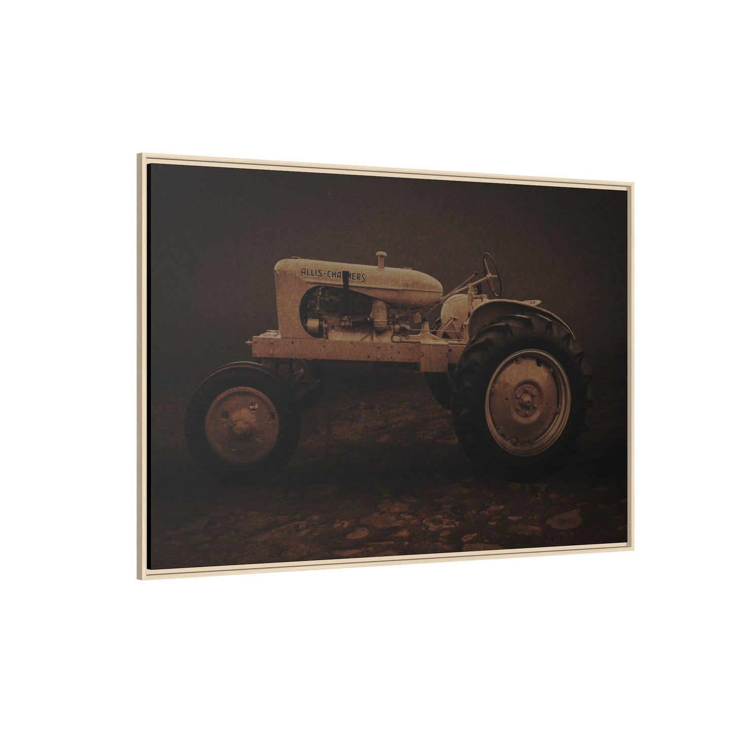 Vintage Allis Chalmers WC | Framed Wall Art on Stretched Canvas