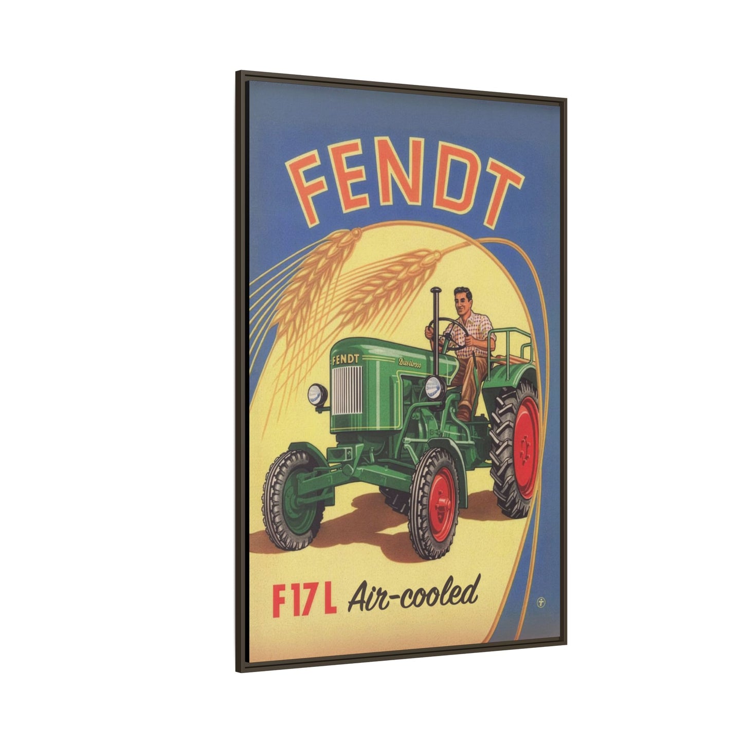 Vintage Fendt 12HP Advertisement | Wall Art on Framed Canvas
