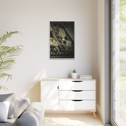 D11 Track Action | Triptych | Right Panel | Framed