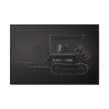 Vintage Holt Crawler Photo Wall Art on Canvas | Industrial Artwork