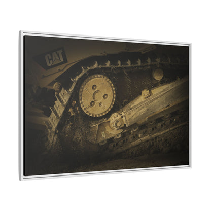 Dozer Track Detail | Photo Art on Framed Canvas