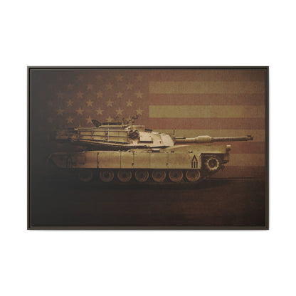 Abrams M1 Tank | Framed Wall Art on Stretched Canvas