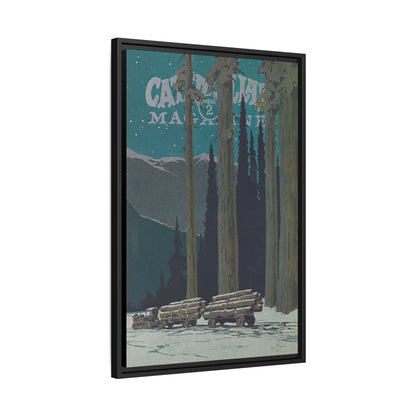 Big Yellow Magazine Issue 2 - Vintage Wall Art on Framed Canvas