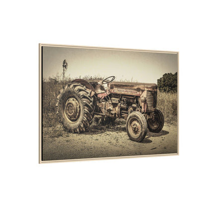 Vintage Massey Ferguson MF 35 - Framed Wall Art on Canvas