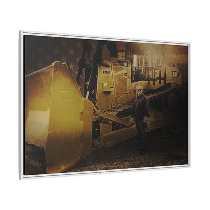 Personalized - Shane Todd - D9T Dozer | Photo Wall Art on Framed Canvas
