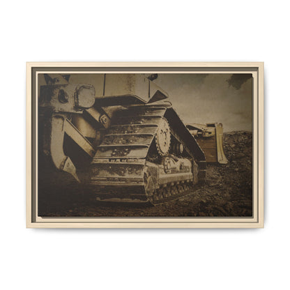 Rocky Dozer Horizon | Framed Wall Art on Stretched Canvas
