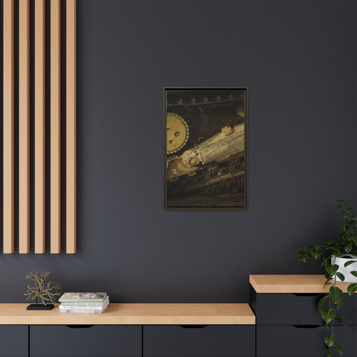 D6 Undercarriage Closeup Triptych| Framed | Right Panel