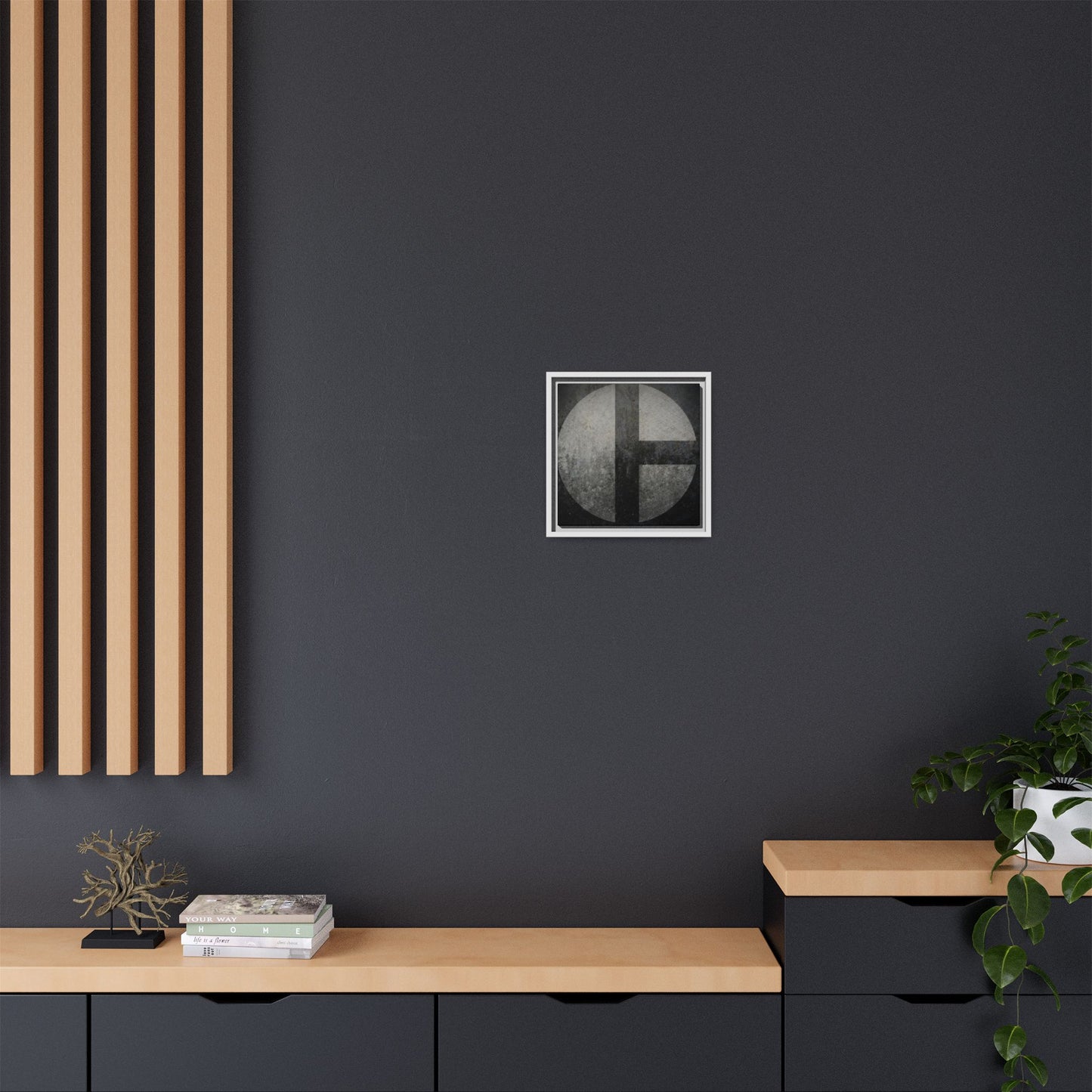 C Moon  | Framed Wall Art on Stretched Canvas