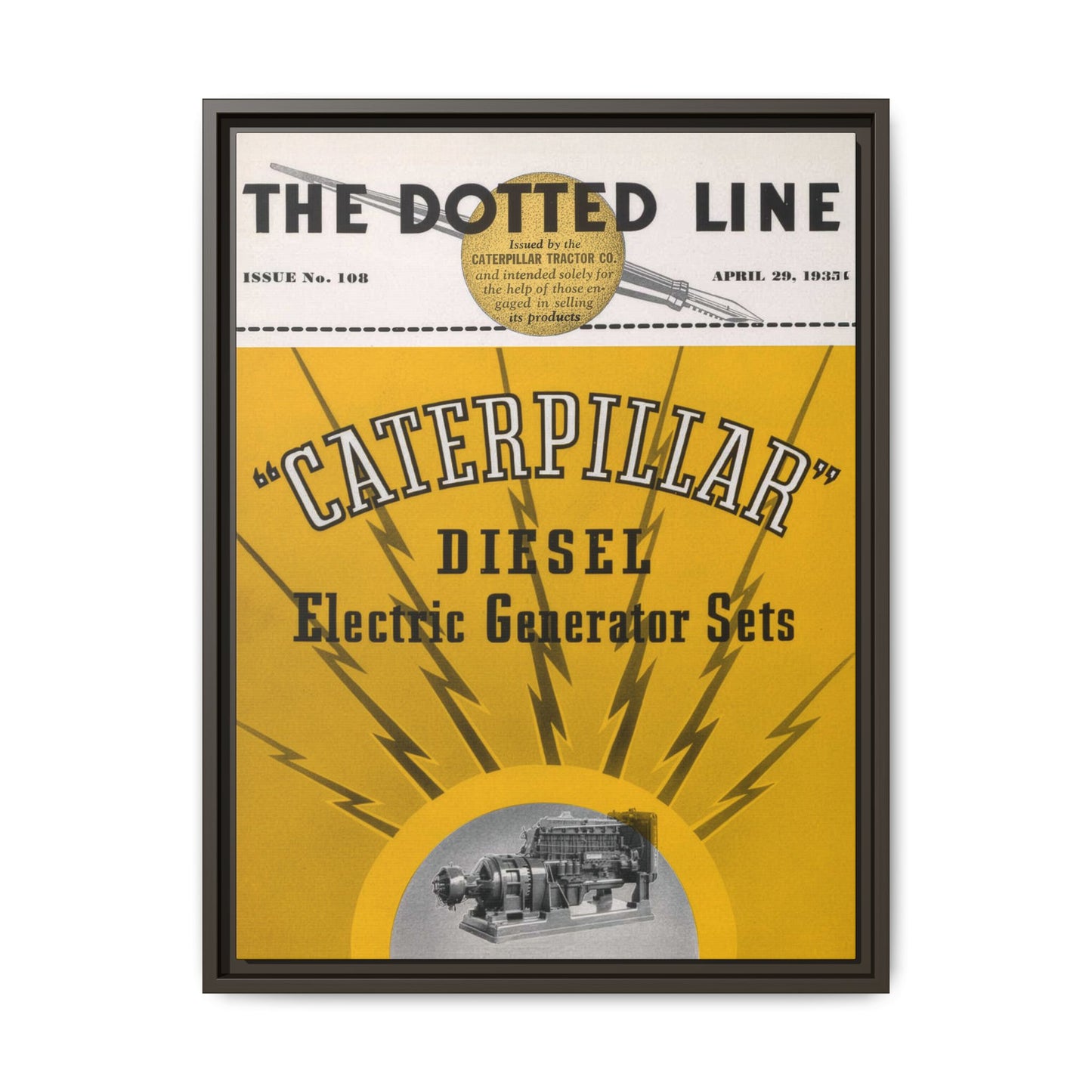 Electric Diesel Generator Sets | Matte Canvas Framed Wall Art