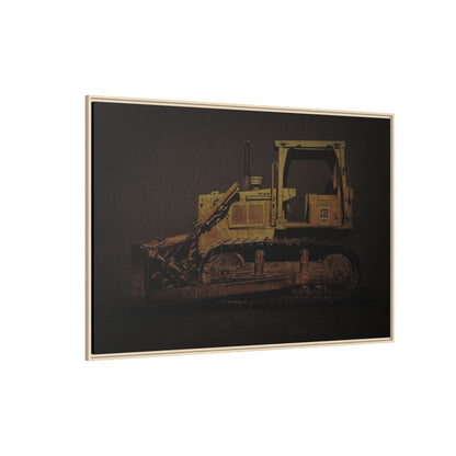 Classic D6D Dozer | Framed Wall Art on Stretched Canvas