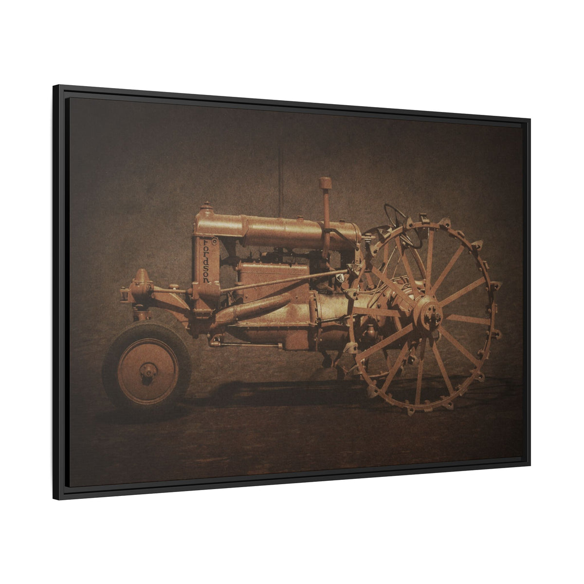Vintage Ford Fordson Steel Wheel | Wall Art on Framed Canvas
