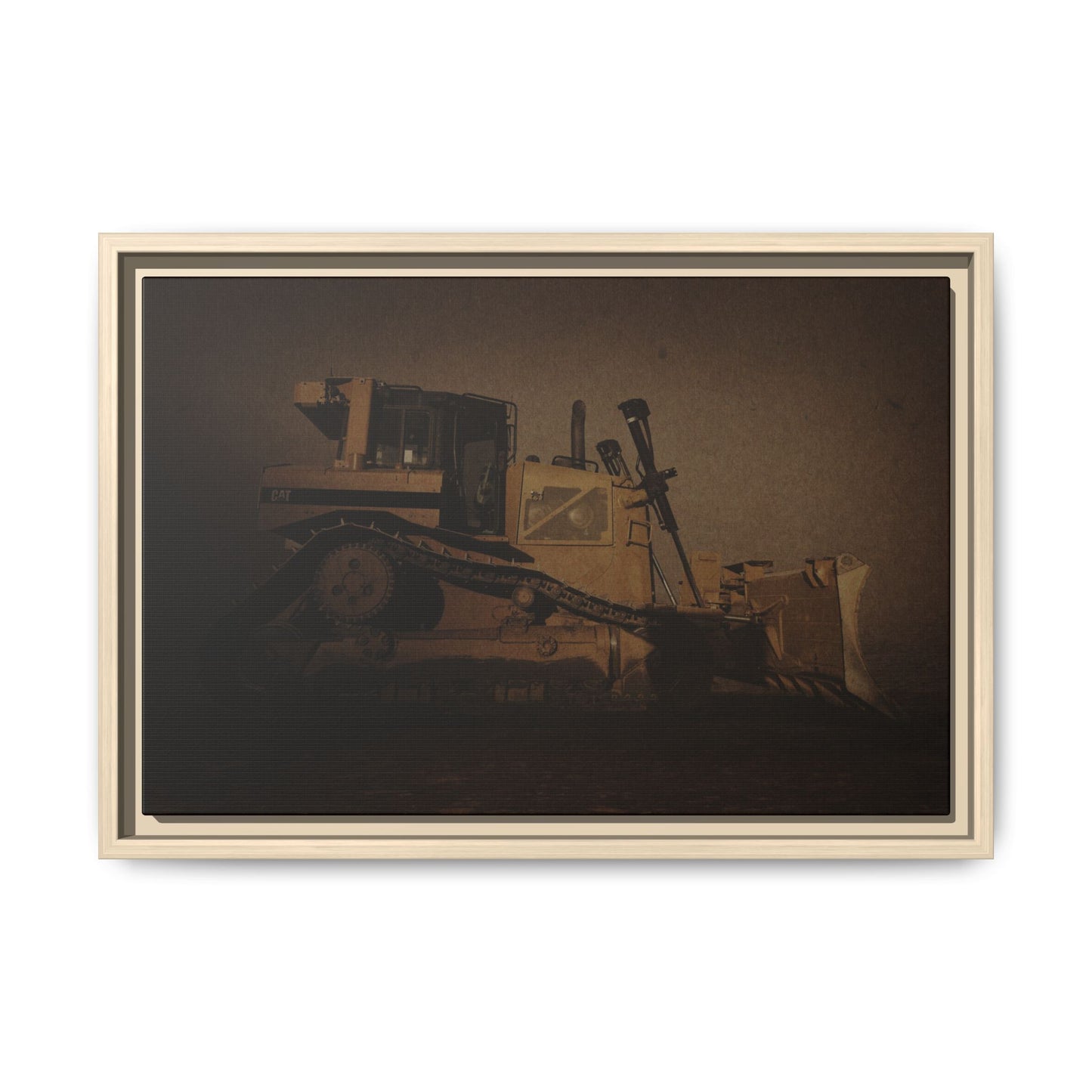 D8 Classic 90's Dozer | Framed Wall Art on Stretched Canvas