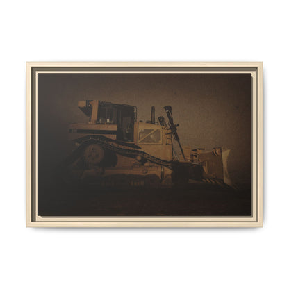 D8 Classic 90's Dozer | Framed Wall Art on Stretched Canvas
