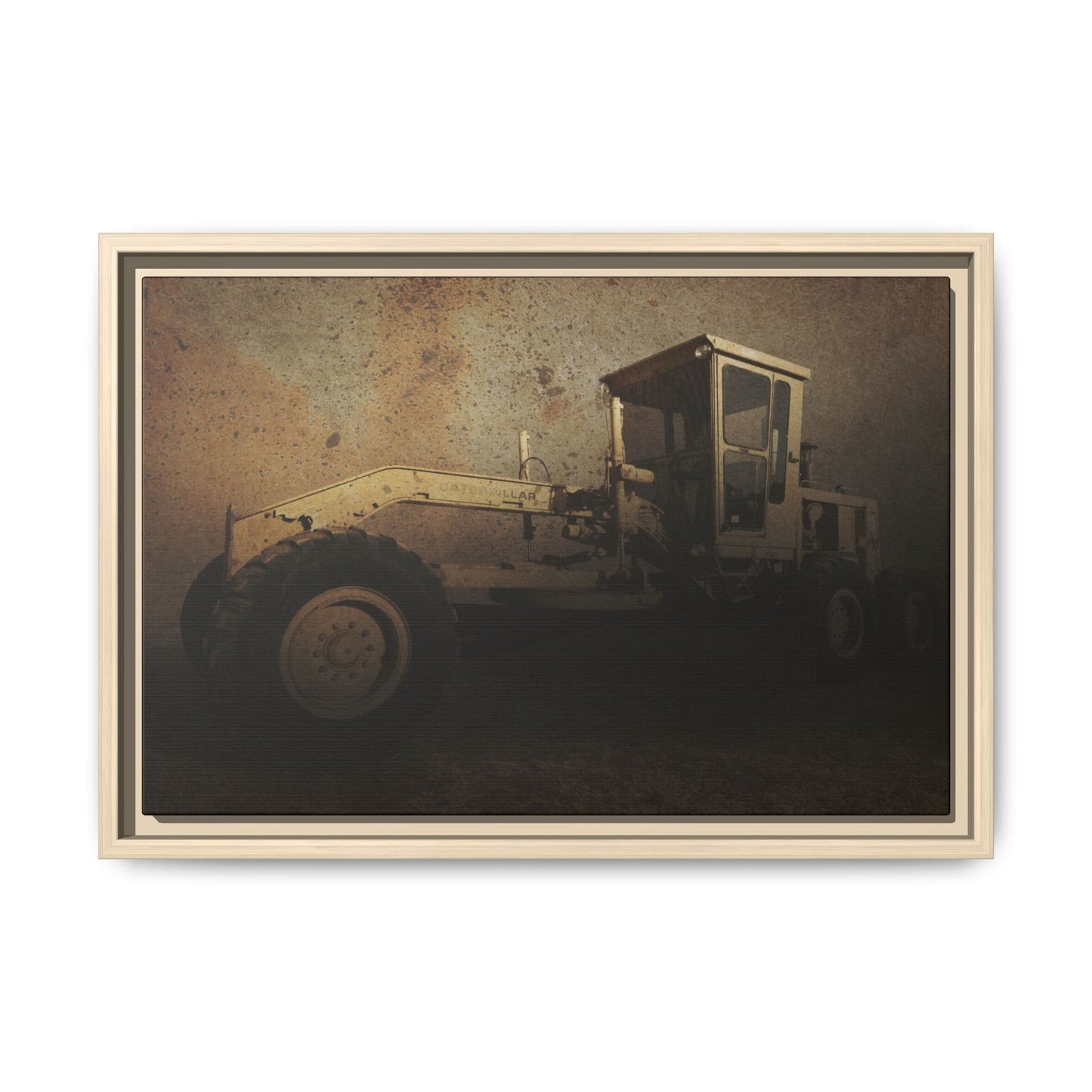 Classic 120G Motorgrader Action| Framed Wall Art on Canvas