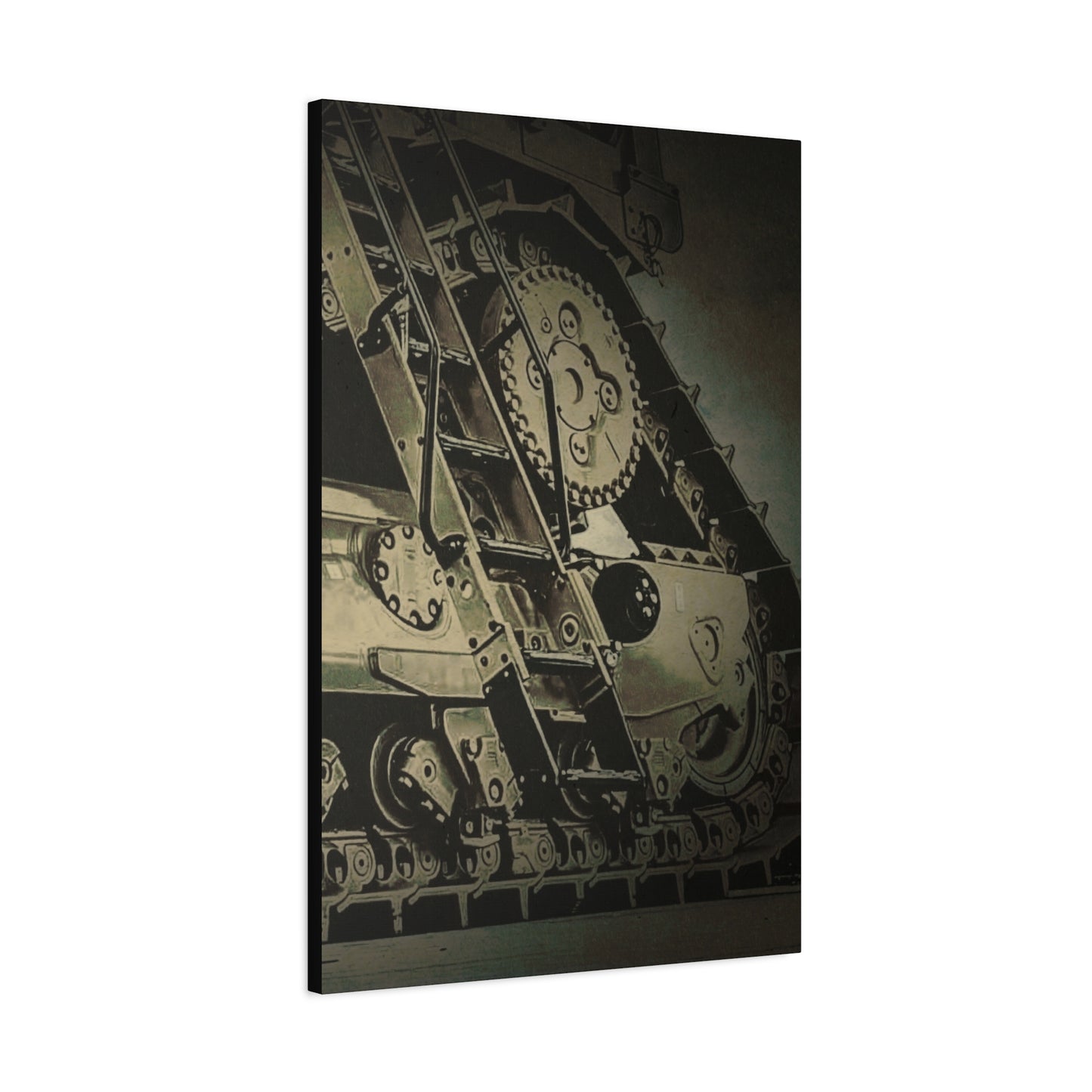 D11 Track Action | Triptych | Right Panel | Unframed